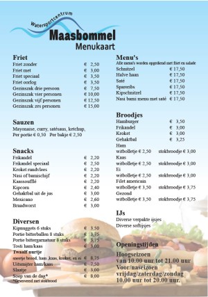 Menukaart